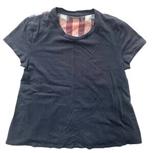 Kate Spade Saturday Ruffle back Tshirt size small.